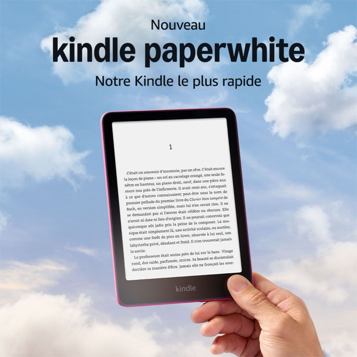 Liseuse eBook Kindle Paperwhite 16 Go Rose couleur unique, AMAZON