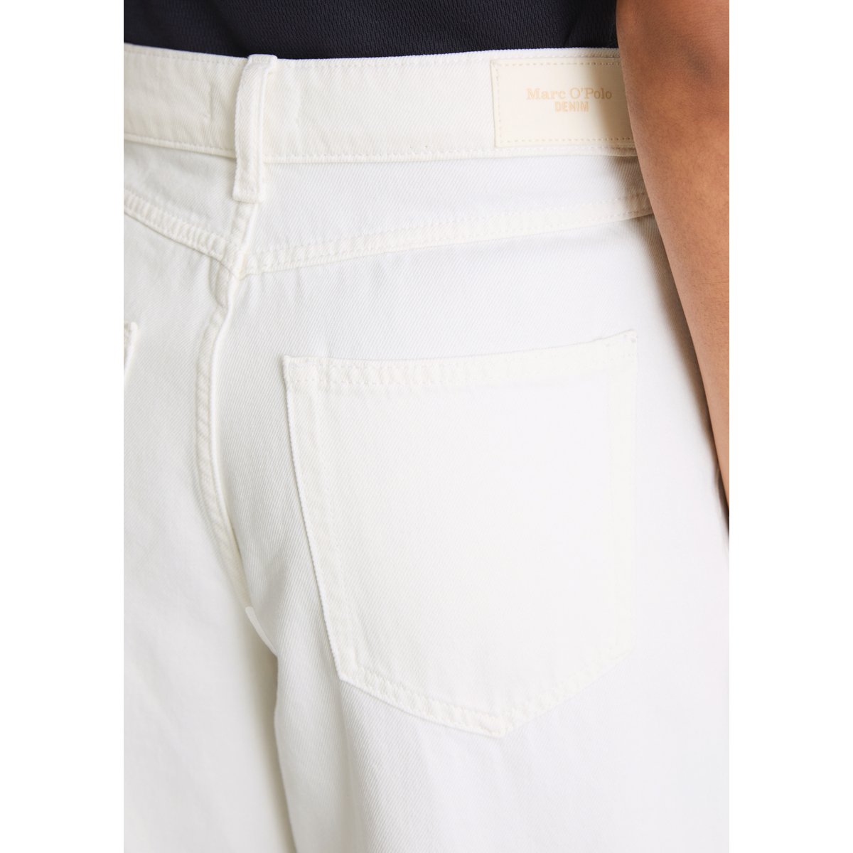 Jeans modèle Stine barrel cropped en denim rigide blanc, MARC O’POLO DENIM