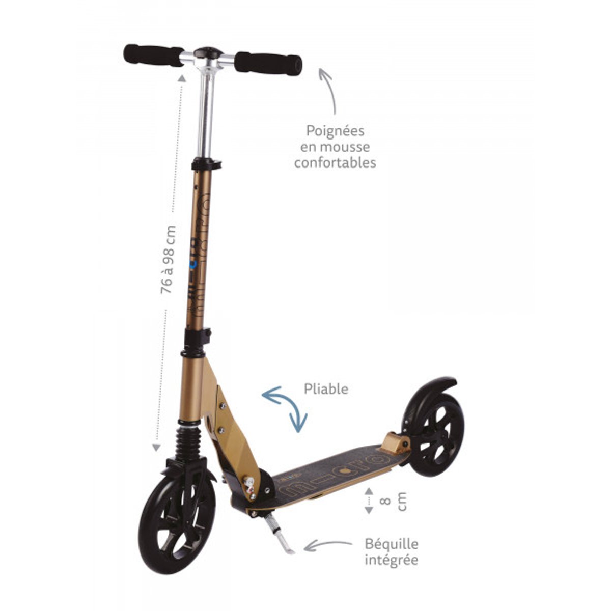 trottinette - Micro Suspension -  Nuit bleu nuit, MICRO MOBILITY