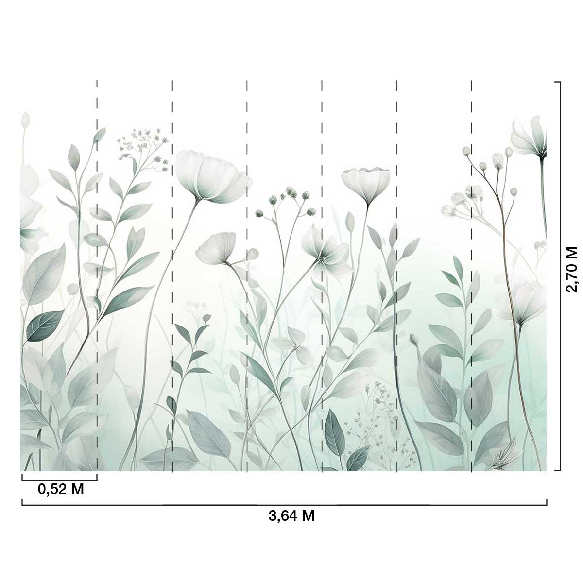 Papier peint blanche aquarelle intissé, HEXOA
