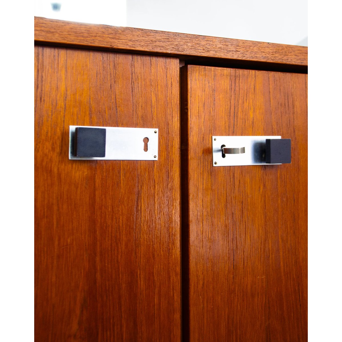 Enfilade scandinave en teck Margaret N°463 - Bon état bois clair, DEBONGOUT