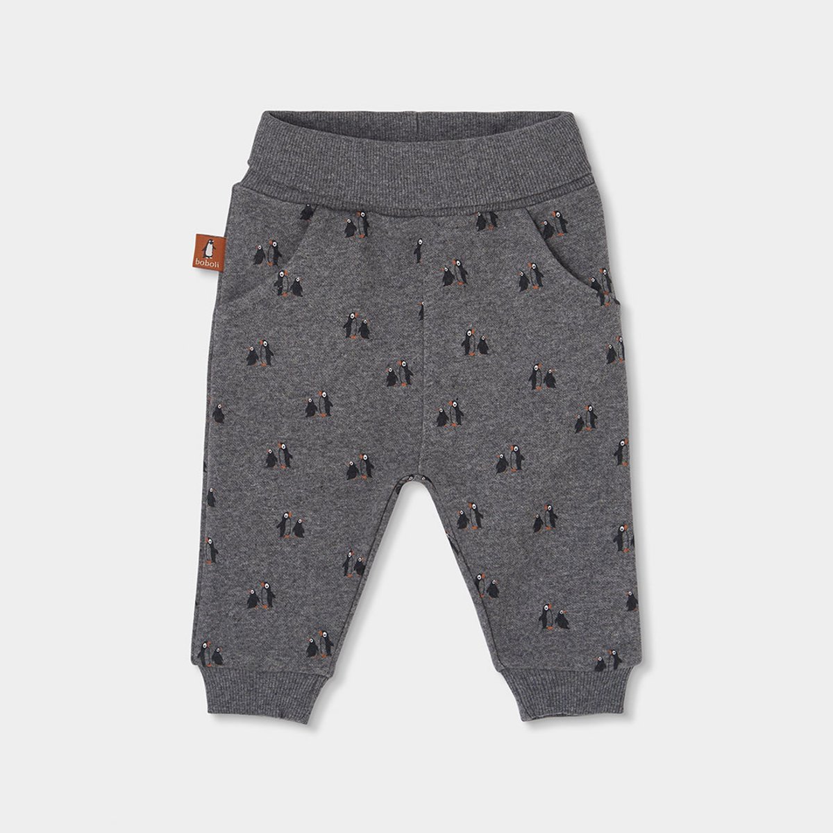 Ensemble bébé garçon maille imprimé pingouins blanc, BOBOLI