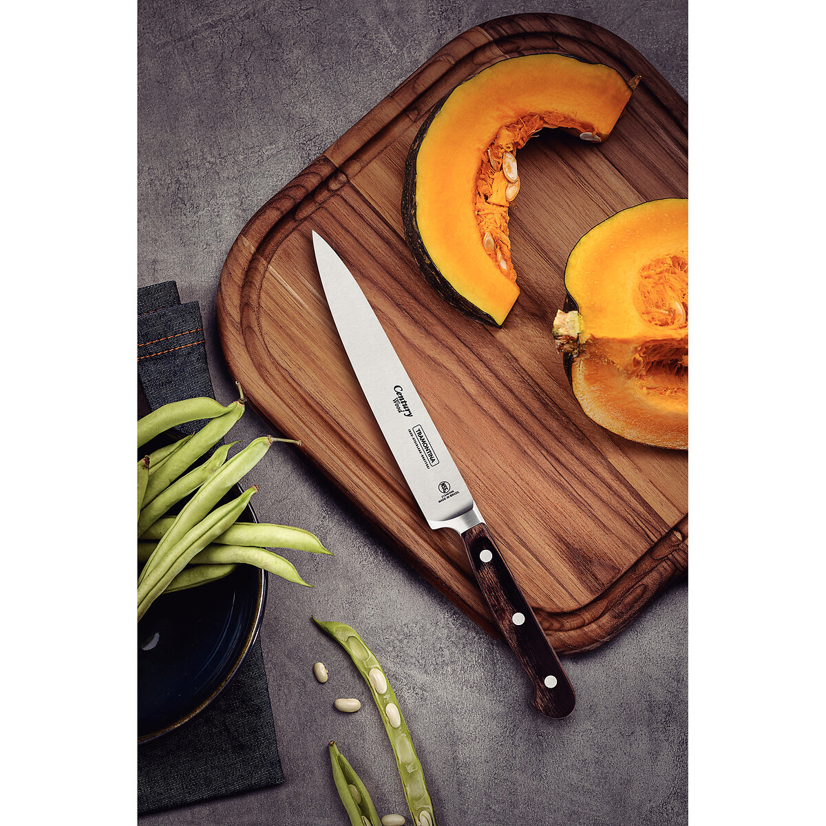 Faca Utility Century Wood 6", Tramontina madeira, TRAMONTINA