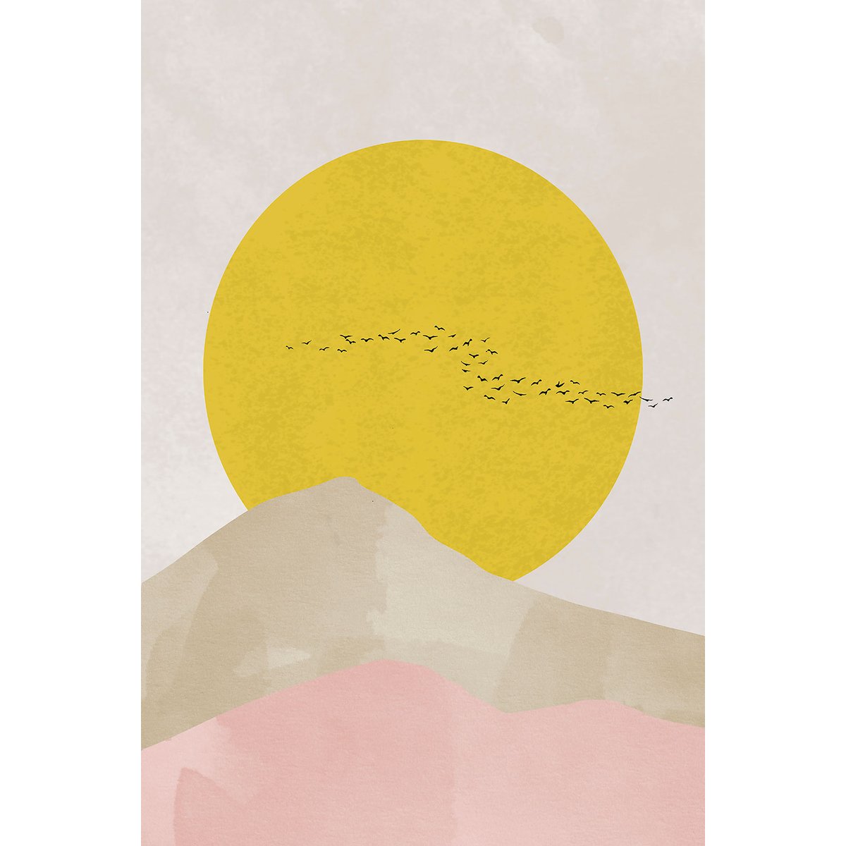 Tableau Envolée au soleil tableau alu dibond, HEXOA