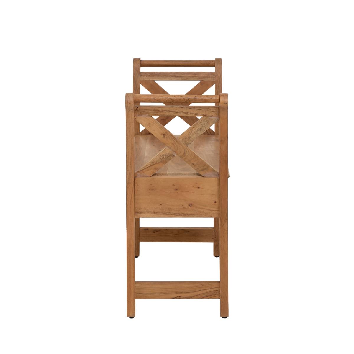 Banc en bois d'acacia ISOLDE bois foncé, MADE IN MEUBLES