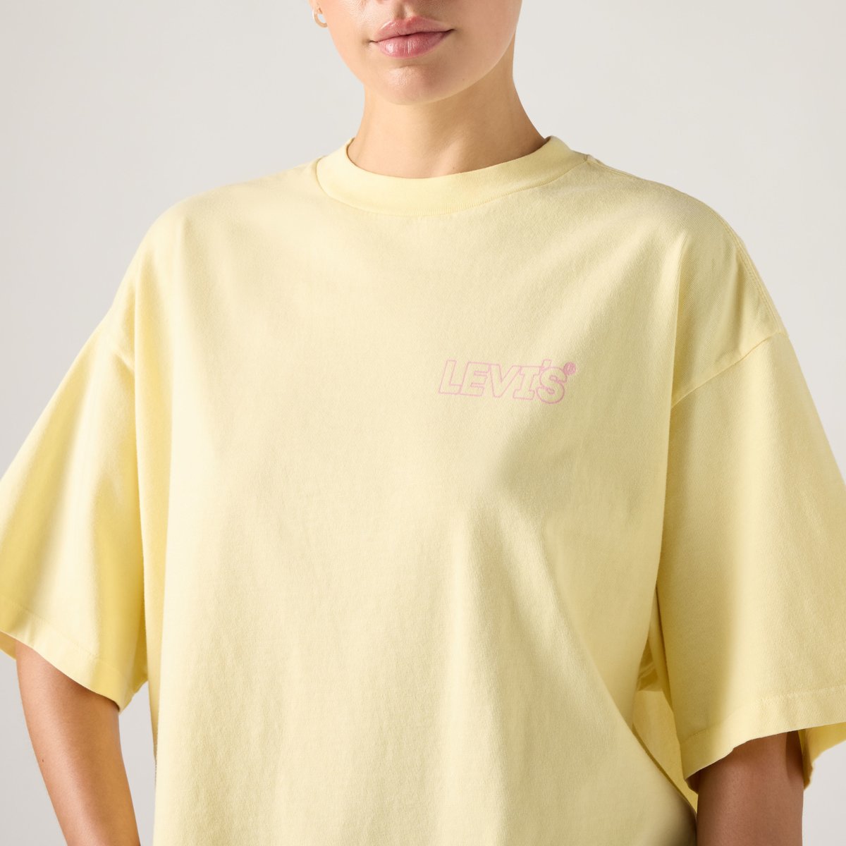 T-shirt graphique Short Stack jaune - lse_stardust front logo back print vw french vanil, LEVI'S