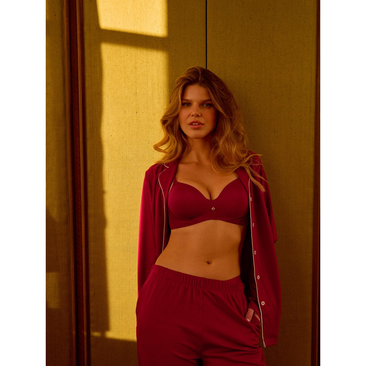 Soutien-gorge préformé sans armatures RUBY rouge, LISCA