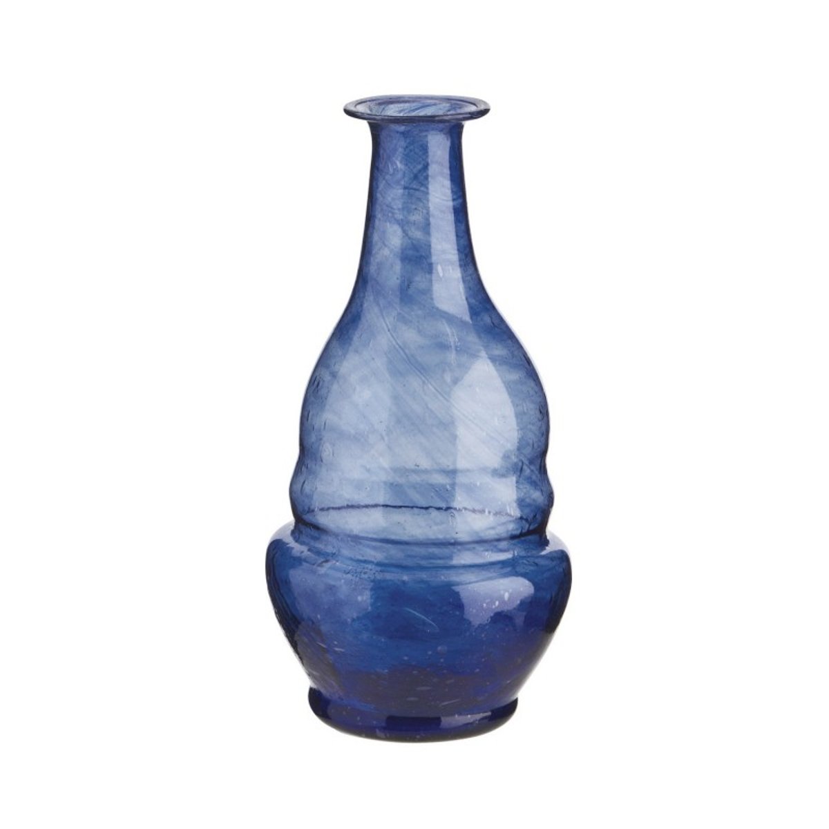 Petit vase verre recyclé bleu, MADAM STOLTZ