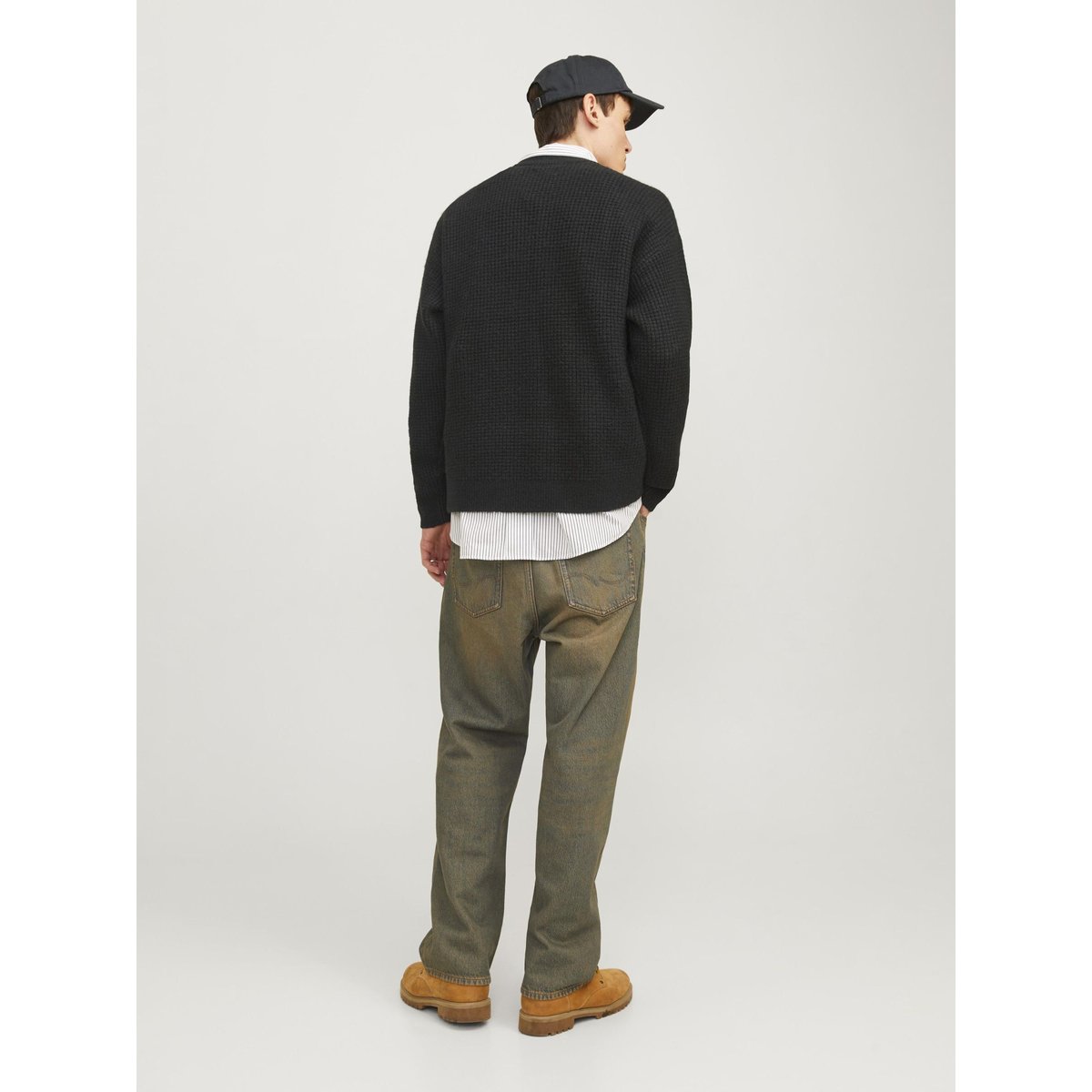 Pull En Maille noire - black, JACK & JONES