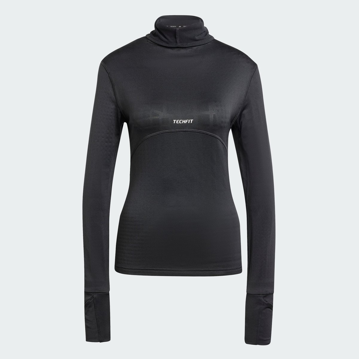 T-shirt manches longues col cheminée TECHFIT COLD.RDY black, adidas Performance
