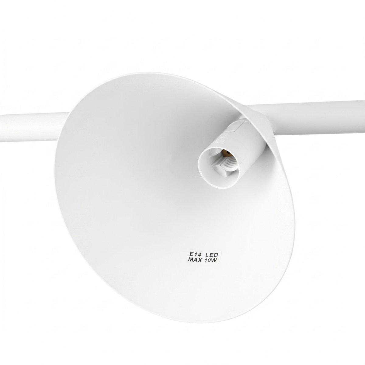 Lustre Acier Blanc E14 4 NOX blanc, EDEN
