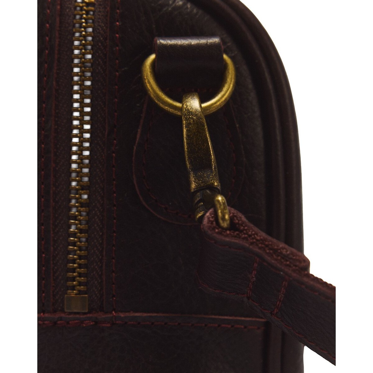 Handtasche Overdrive aus Leder mit Henkeln braun, DR. MARTENS