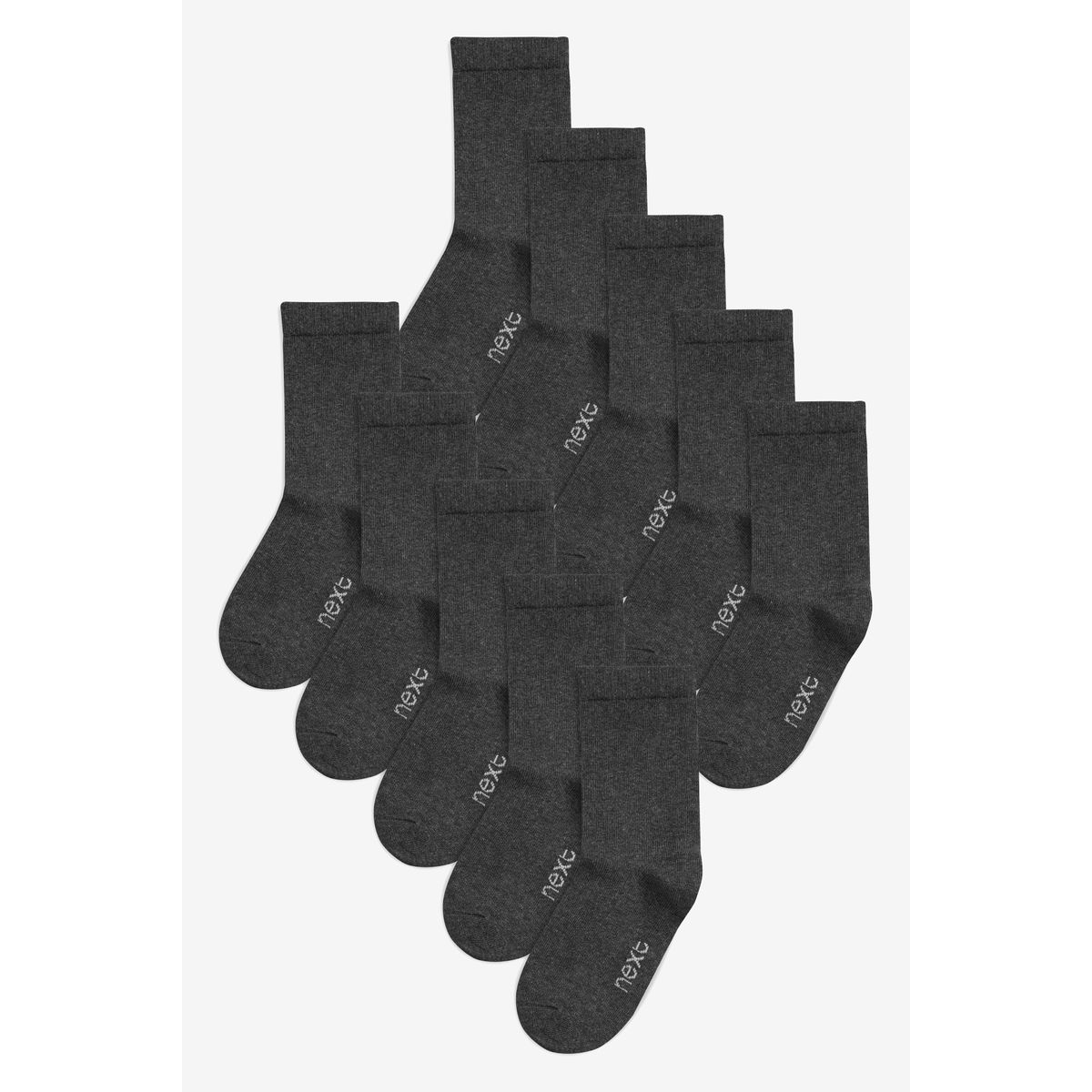 Chaussettes, lot de 10 gris, NEXT