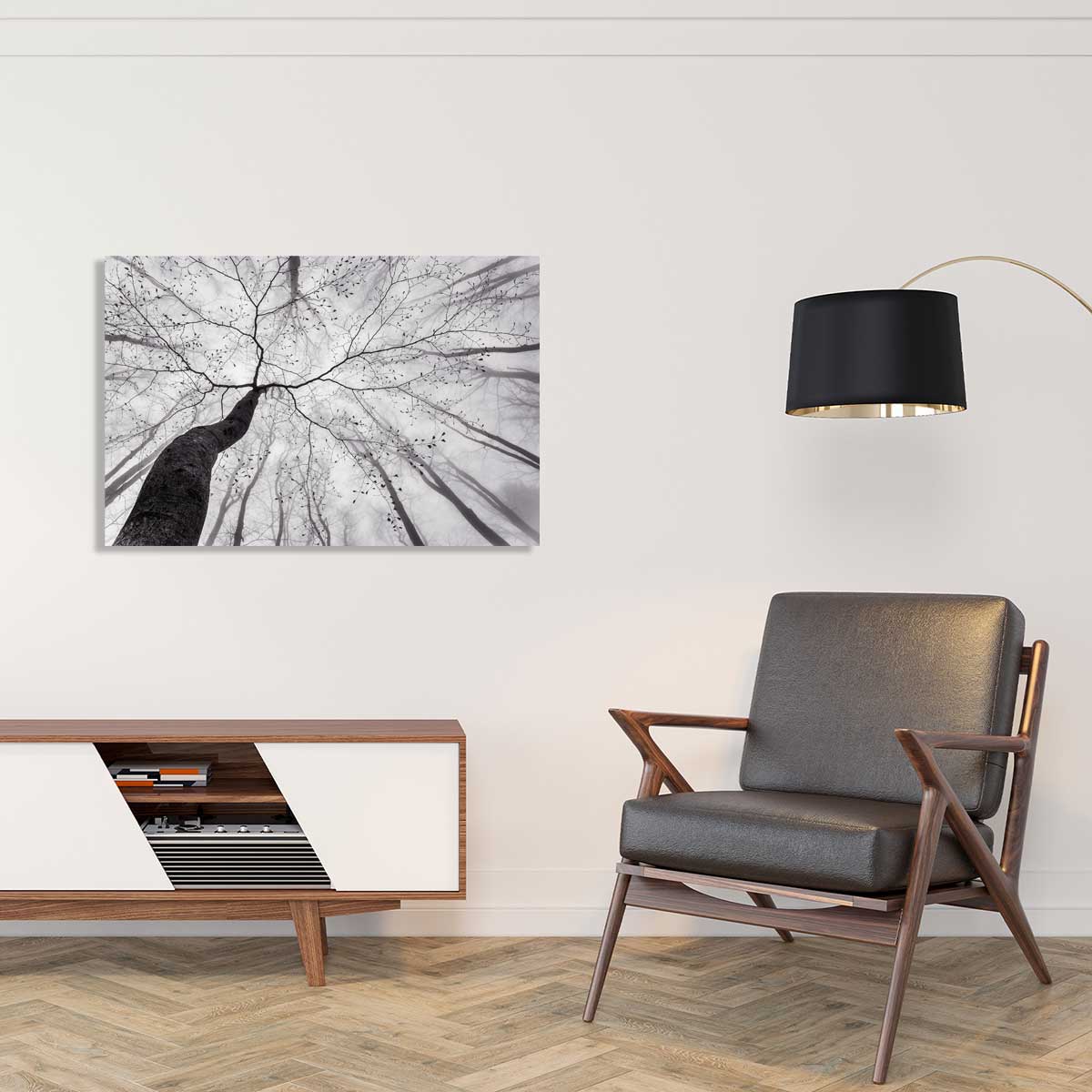 Tableau nature canopée tableau alu dibond, HEXOA
