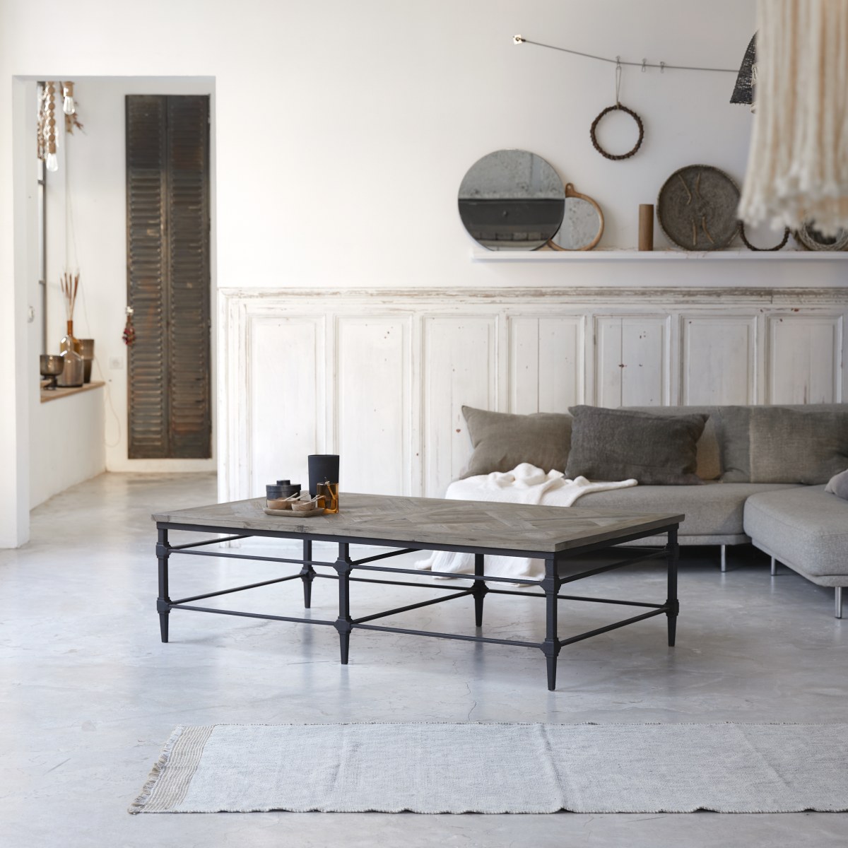 Table basse en Orme massif, GATSBY naturel, TIKAMOON