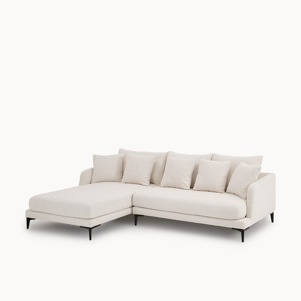 Demi-canapé 2 places en toile polyester, MODERNISTE craie, EMMANUEL GALLINA X AM.PM