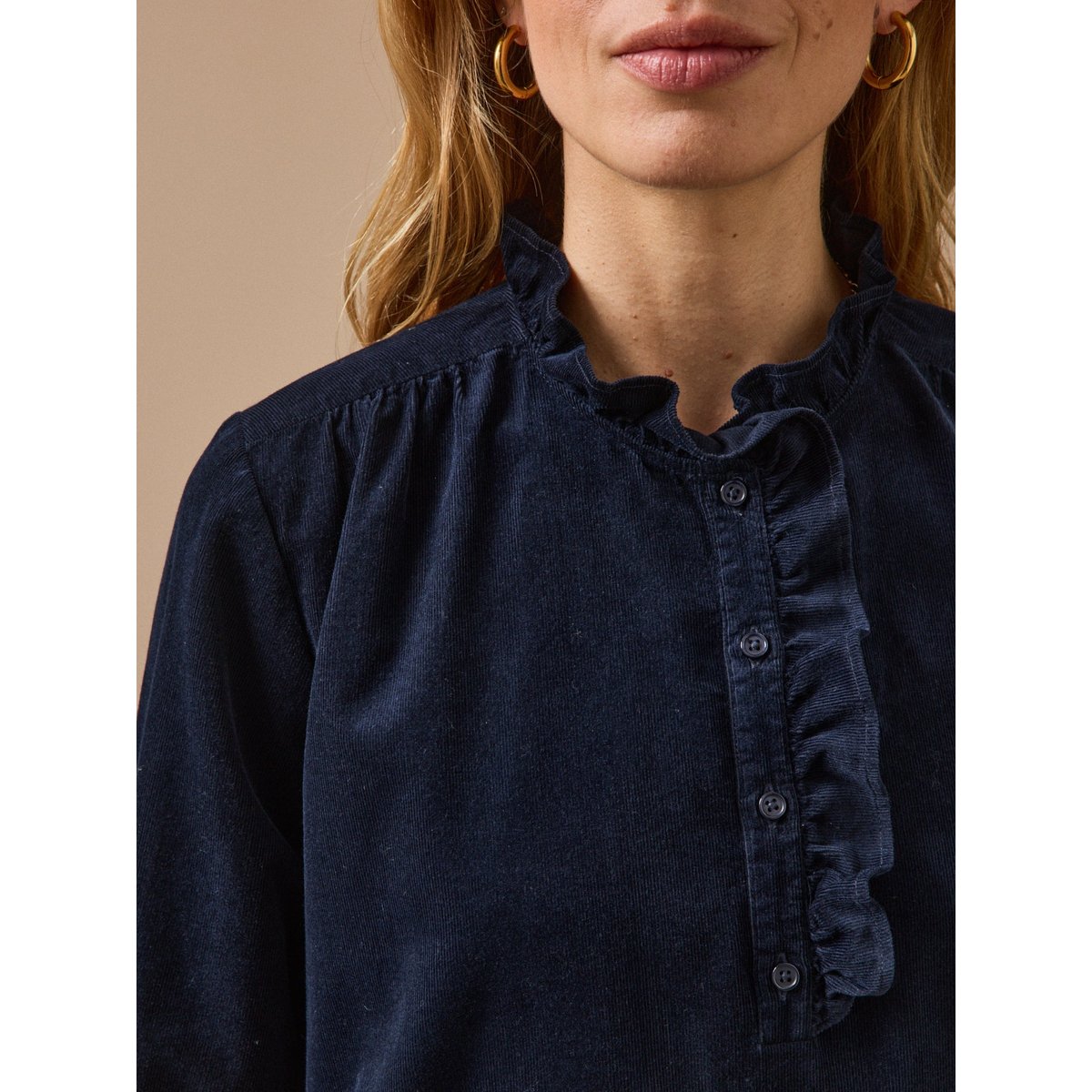 Robe courte  velours babycord encre, CYRILLUS
