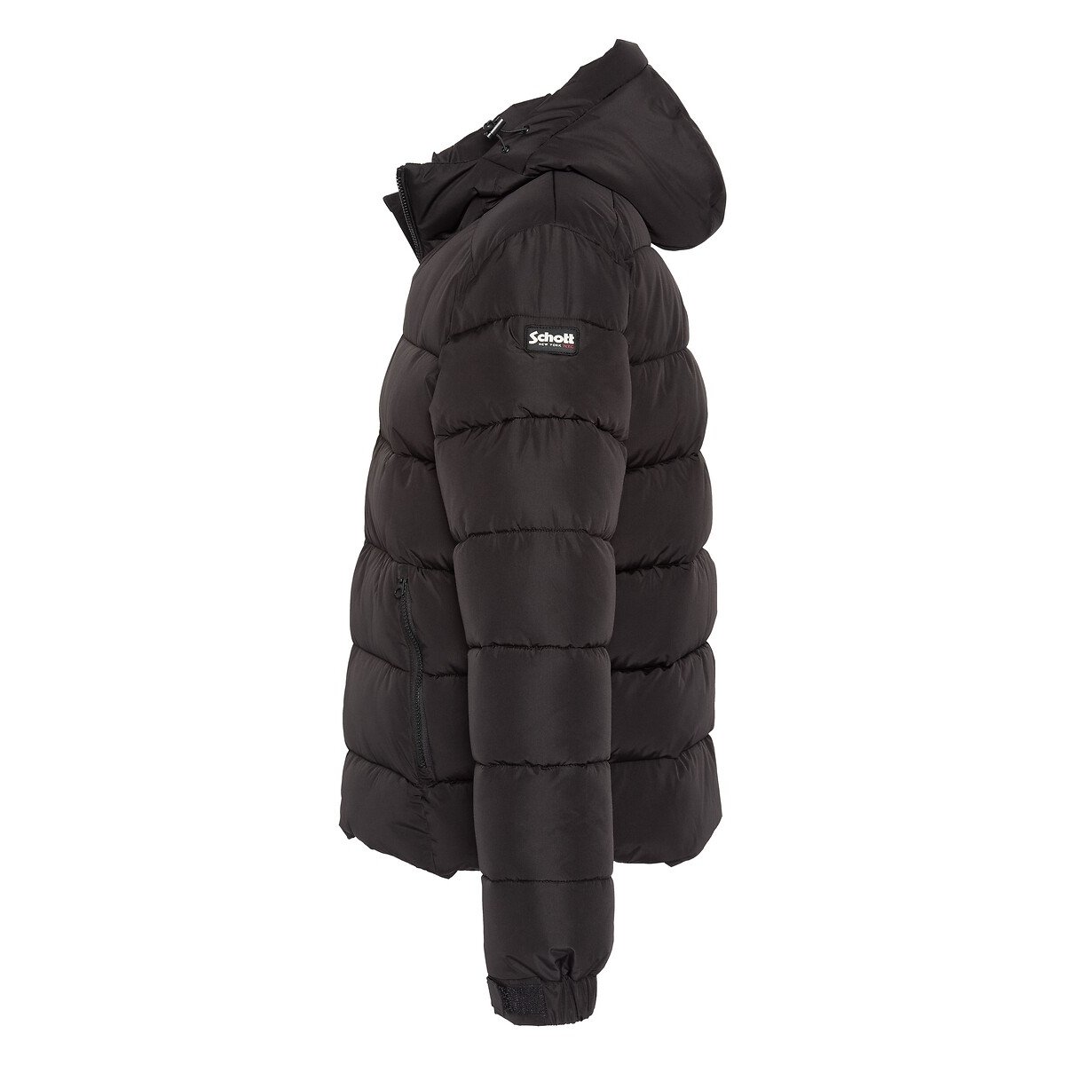 Doudoune chaude à capuche, ETHLEY noir, SCHOTT