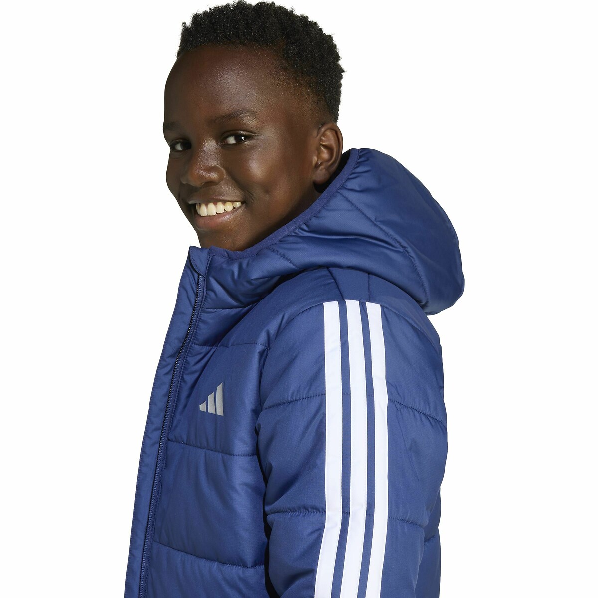 Doudoune à capuche bleu marine, ADIDAS SPORTSWEAR