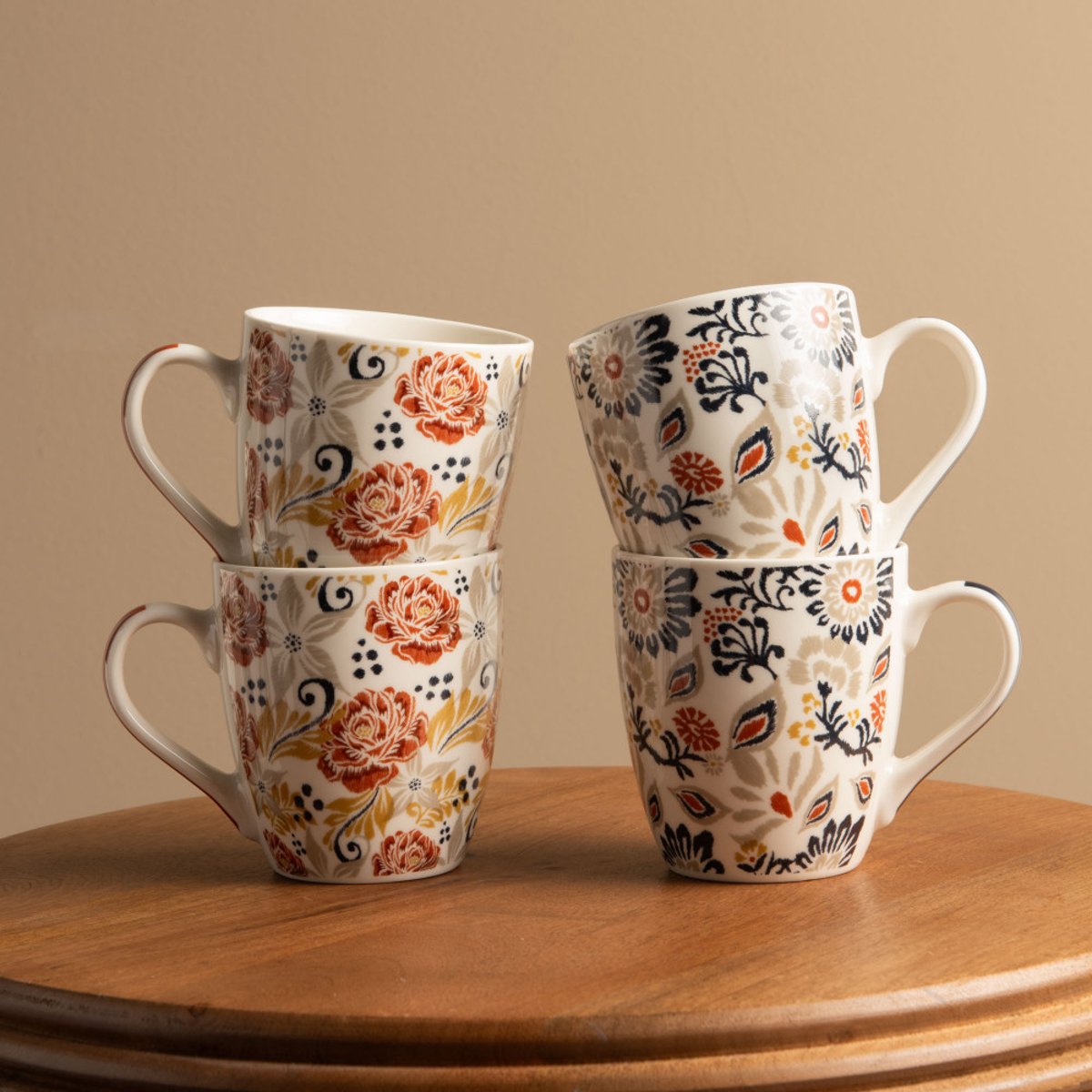 Coffret de 4 tasses Ornella 23 cl - ORNELLA multicolore, TABLE PASSION