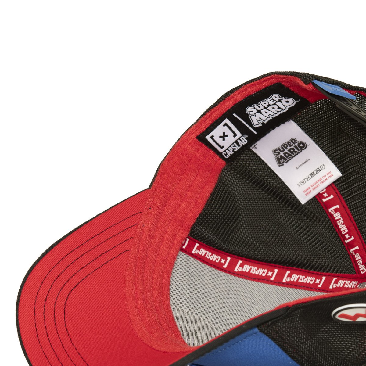 Casquette Trucker Super Mario bleu/noir/rouge/blanc/marron/jaune, CAPSLAB