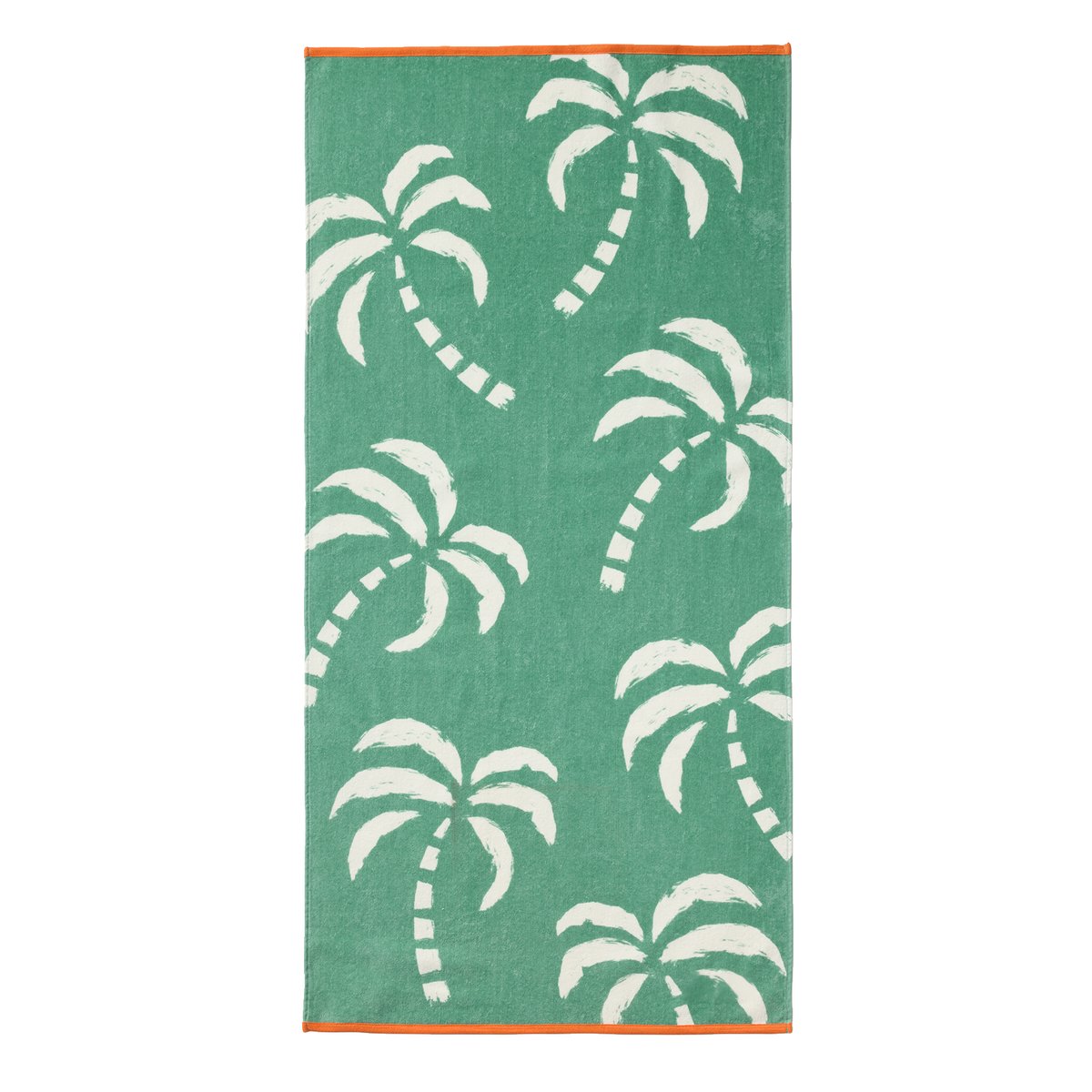 Serviette de plage / de bain avec coton recyclé menthe, VERTBAUDET