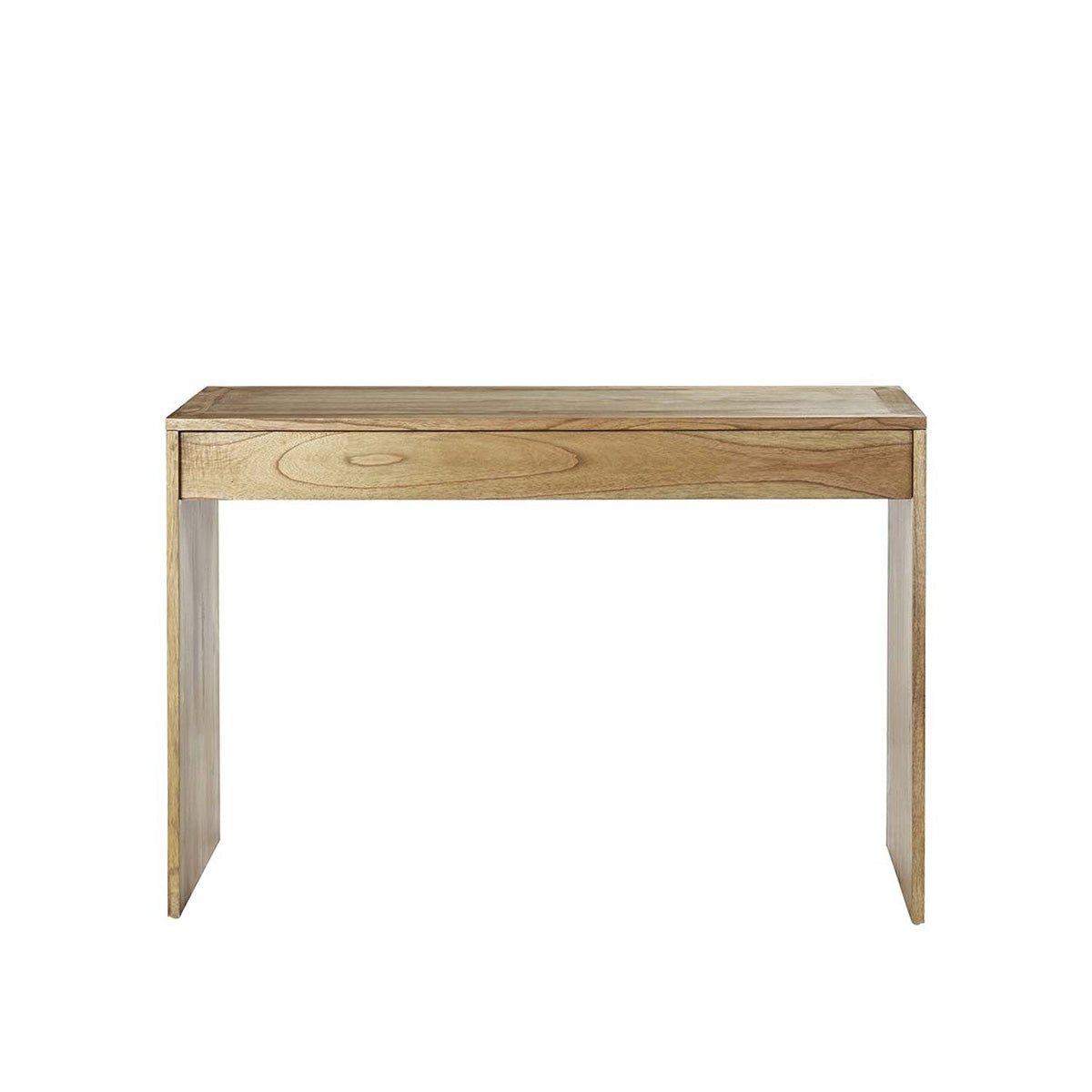 Console en bois massif 120 cm 1 tiroir  TILO naturel, BERAH GETAH