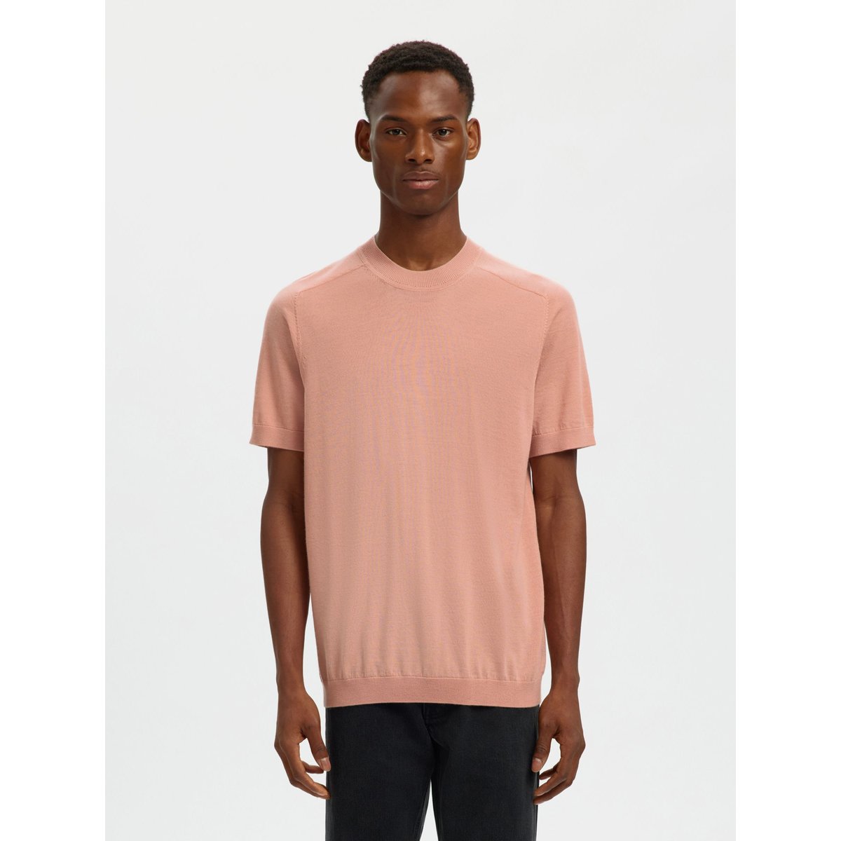 T-Shirt rose dawn, SELECTED
