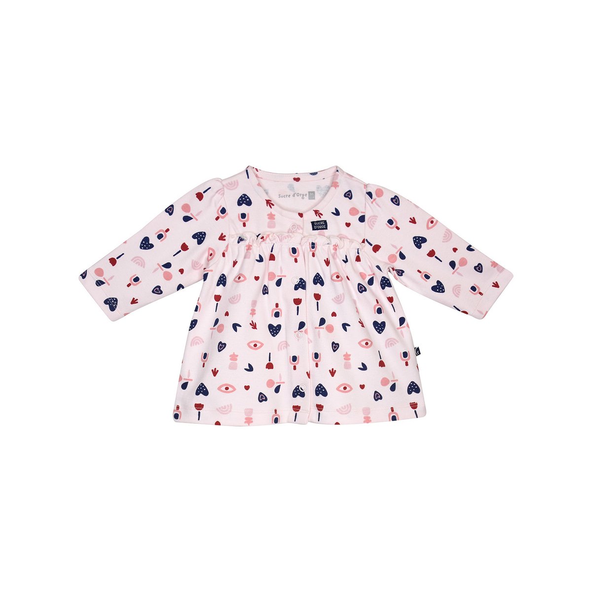 Tunic jegging julienne maille bebe blanc, SUCRE D'ORGE