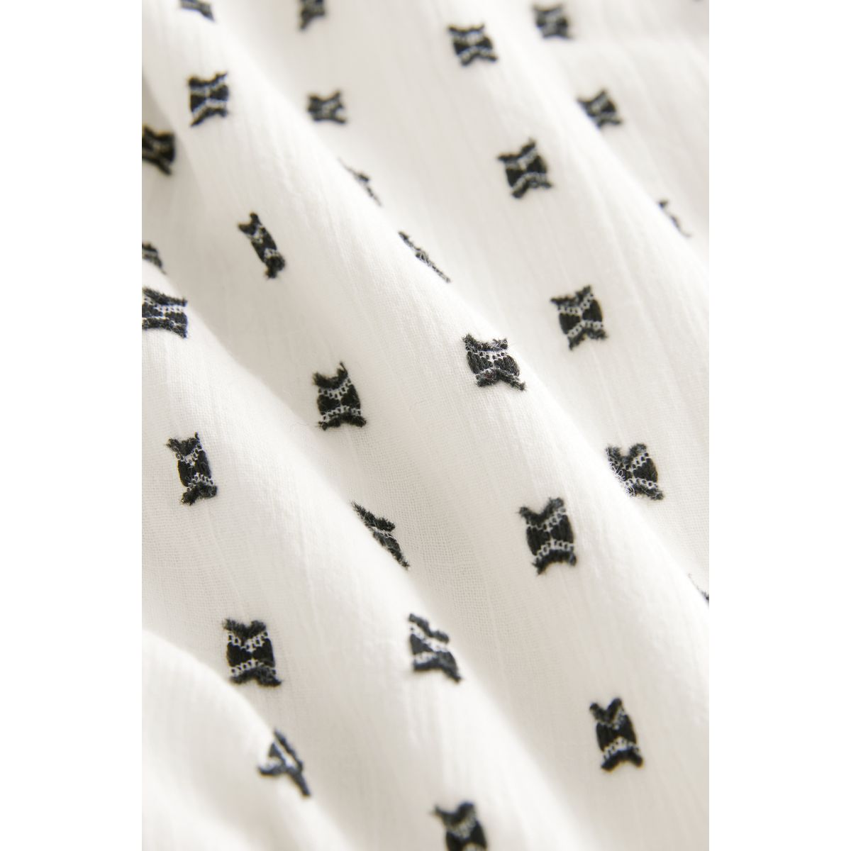 Short ample brodé avec taille élastique blanc, NEXT