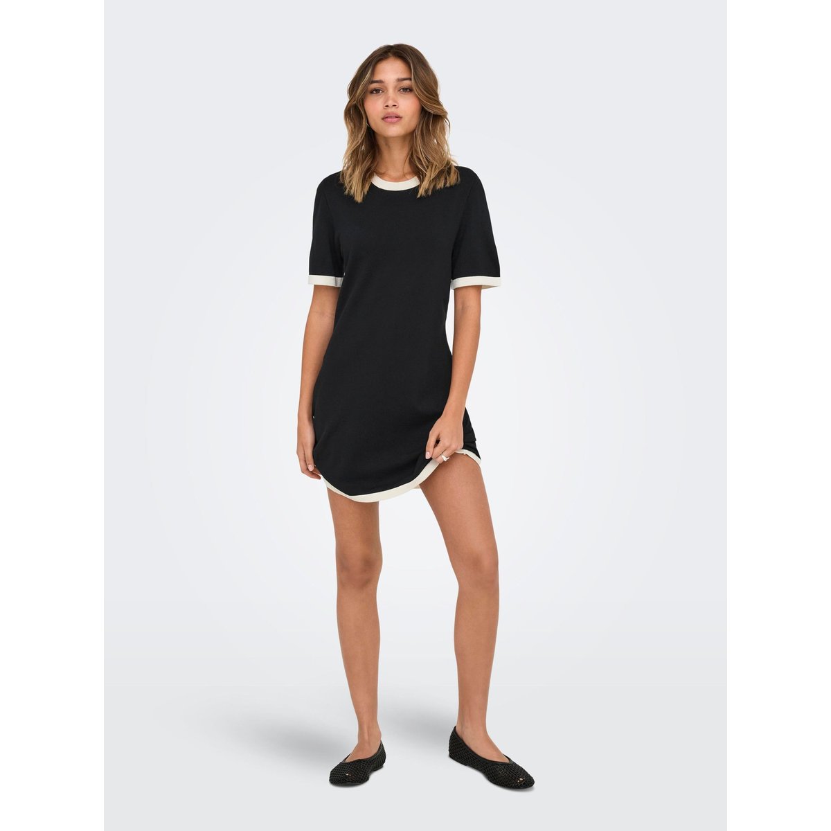 Robe En Maille ONLKARINA Robe courte noire - black, ONLY