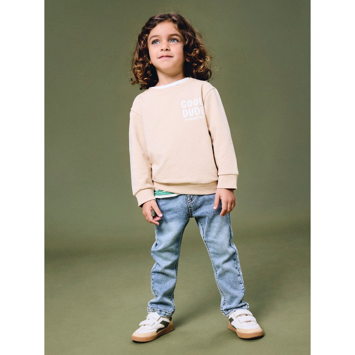 Sweat-Shirt gris - sesame, NAME IT