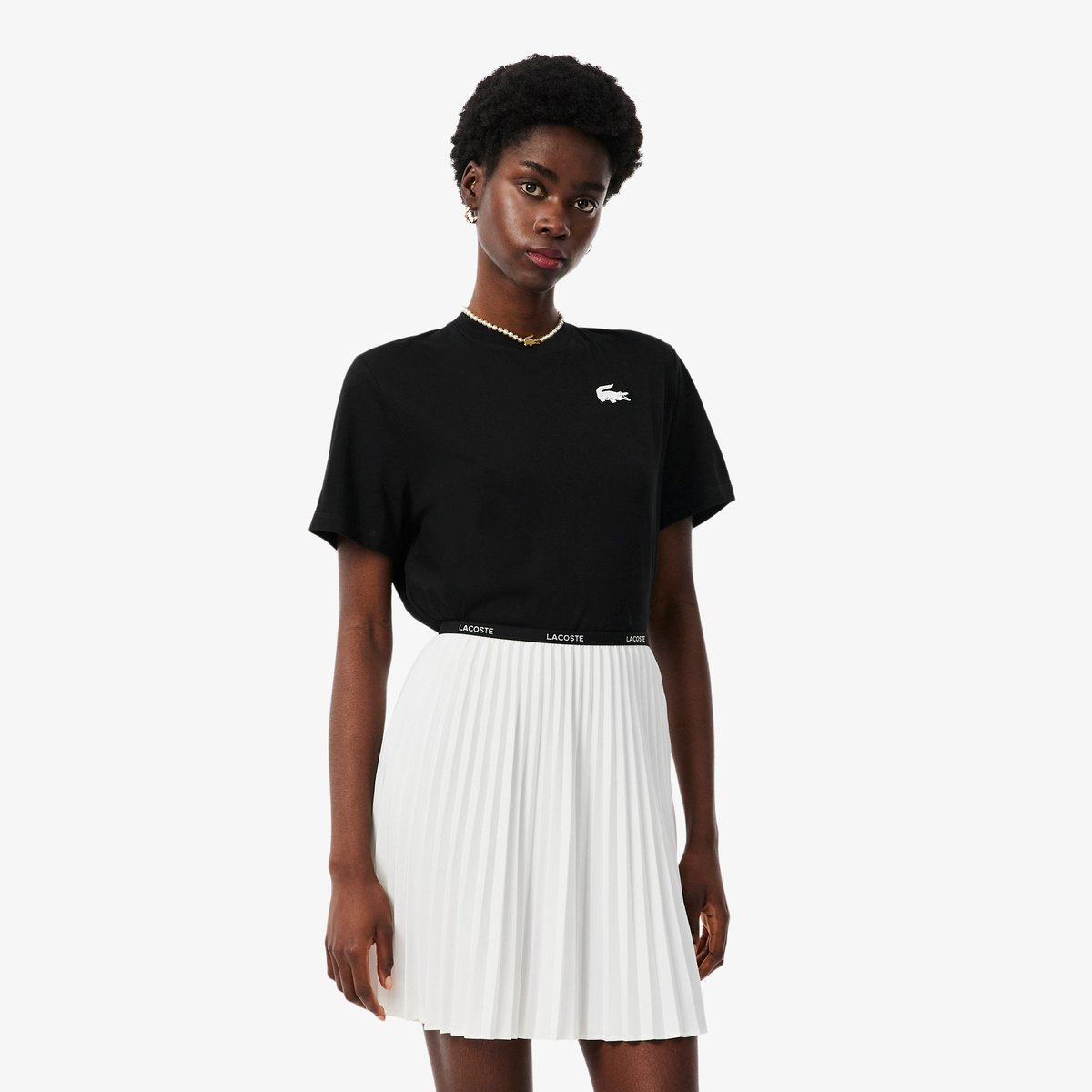 T-shirt d'intérieur jersey de coton noir-258, LACOSTE