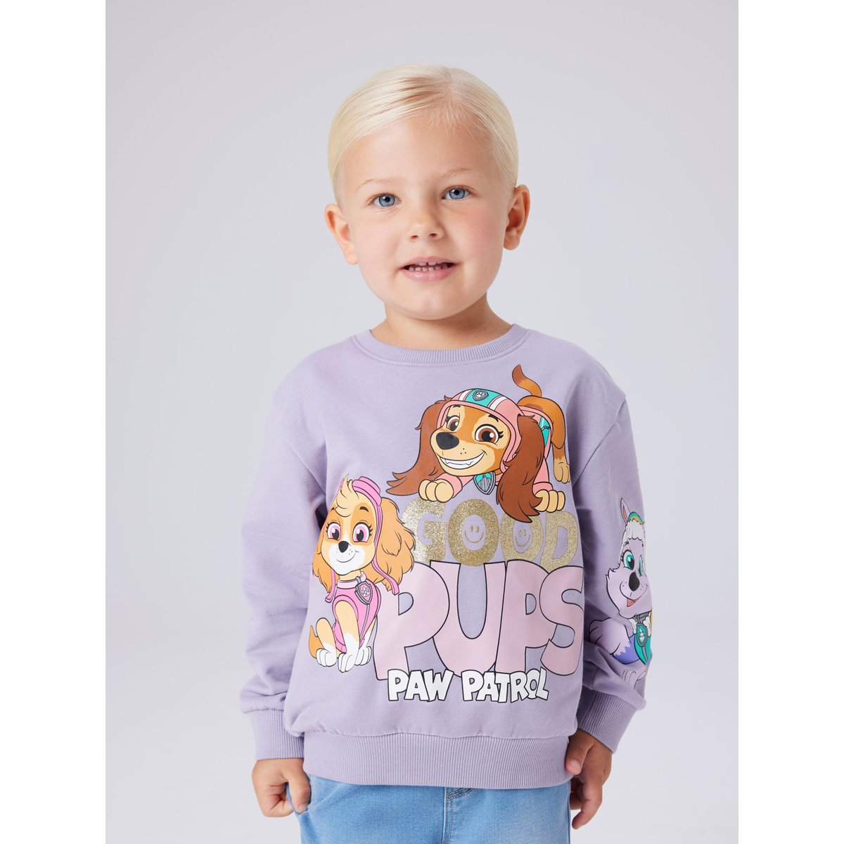 Sweat-Shirt lavender gray, NAME IT