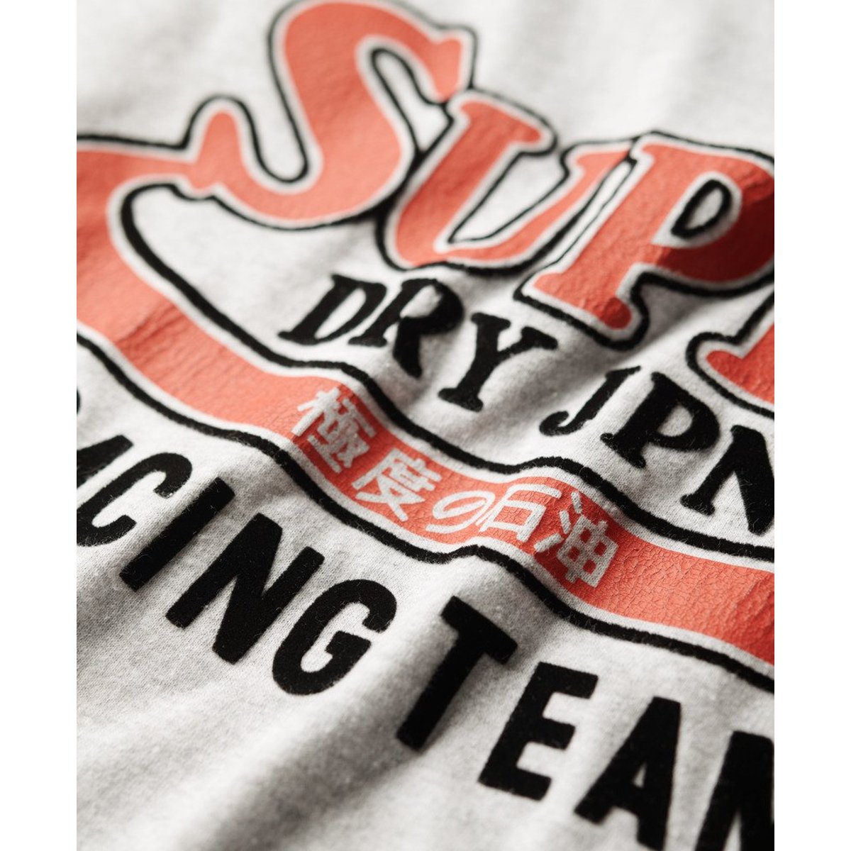 T-shirt à motif Reworked Classic gris flocon chiné, SUPERDRY