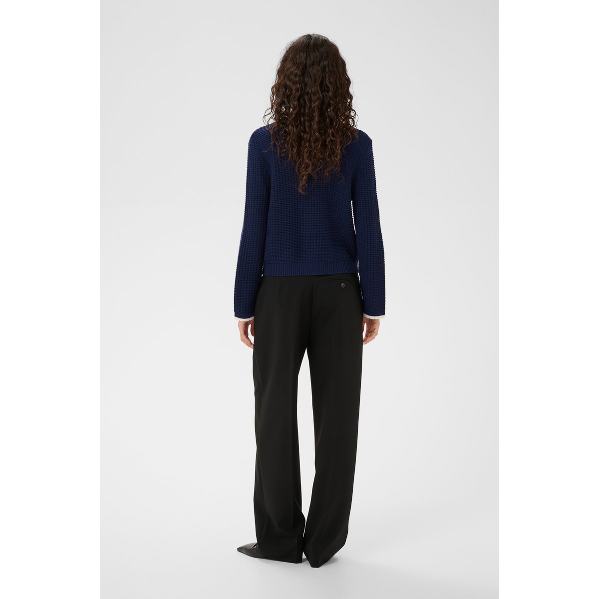 Cardigan à tricot bleu night sky, SOAKED IN LUXURY