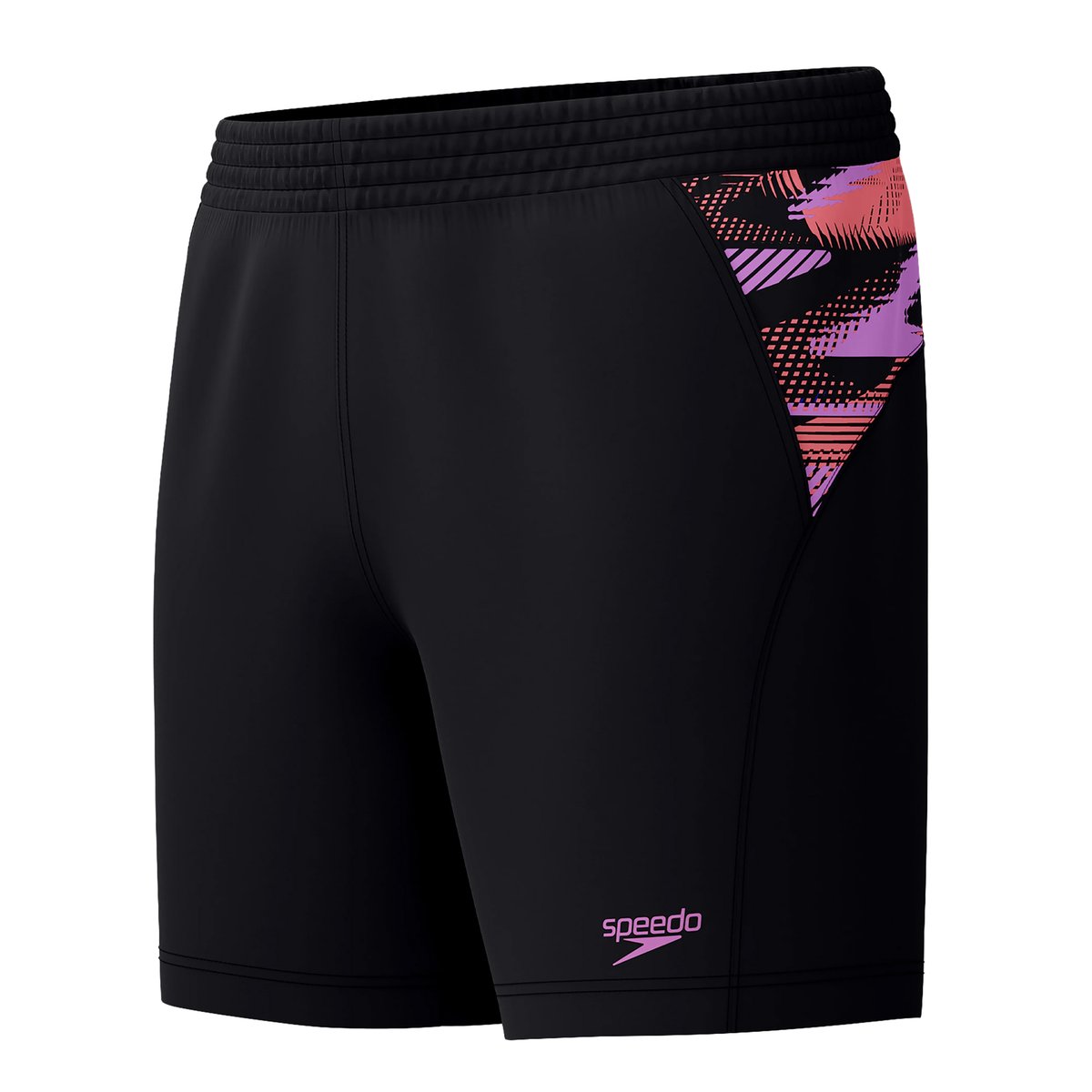 Short de bain motif/style panneau à l'arrière XPRESS LITE noir, SPEEDO