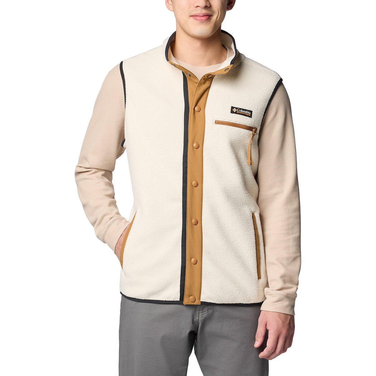 Helvetia Sleeveless Fleece Jacket ecru , COLUMBIA
