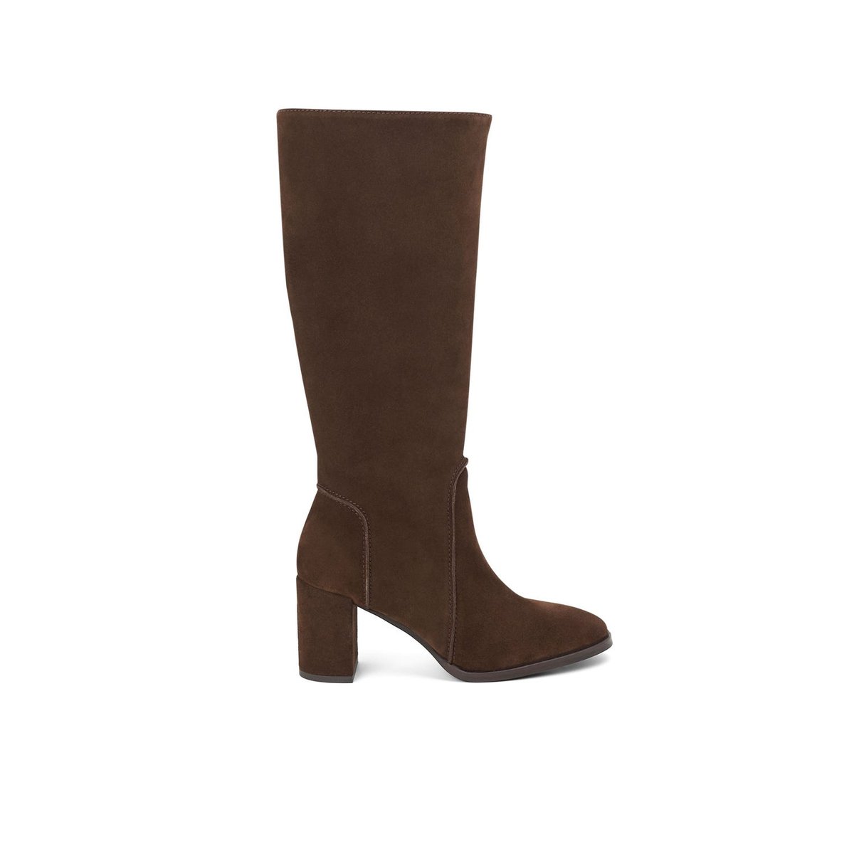 Botte À Talon en cuir PENELOPE chocolat, MELLOW YELLOW