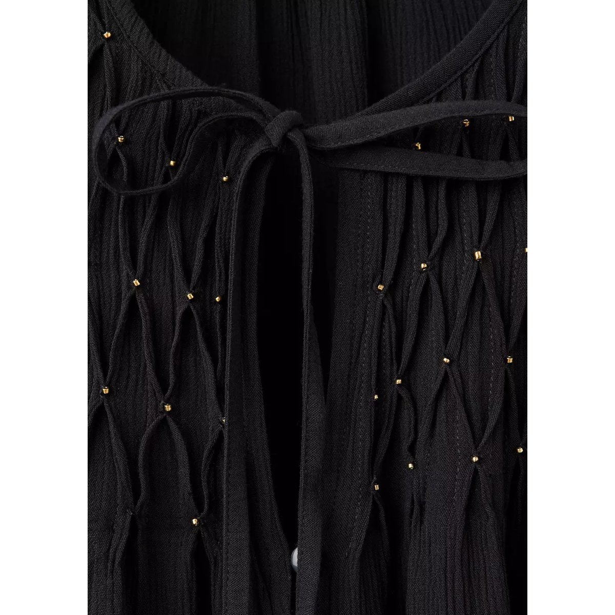 Blouse fluide détails métalliques noir, MANGO TEEN