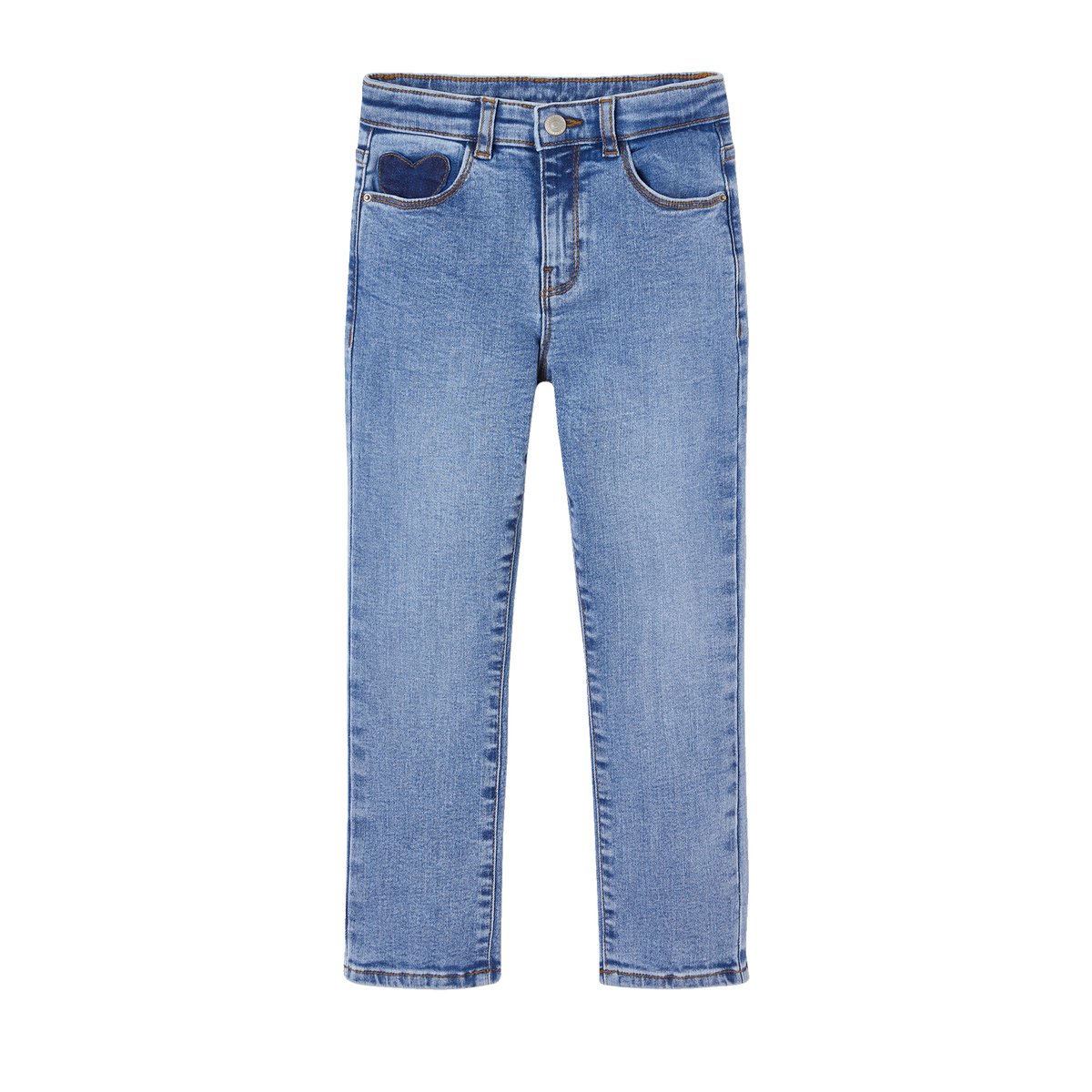 Jean slim morphologik tour de hanches medium bleu moyen, VERTBAUDET