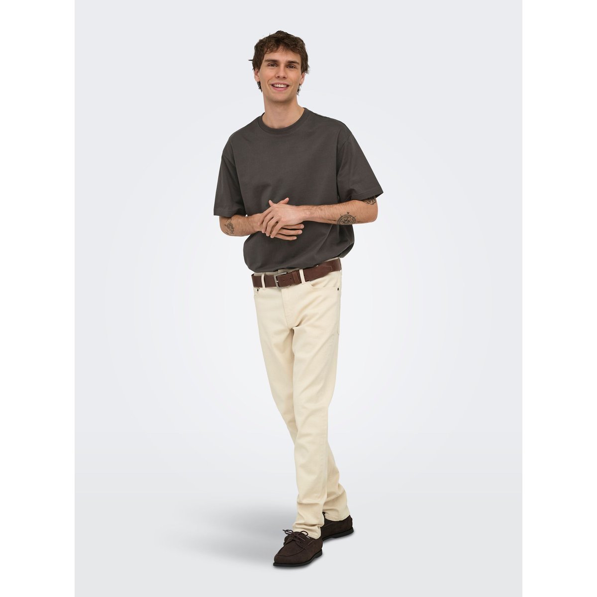 Jean Slim ecru, ONLY & SONS