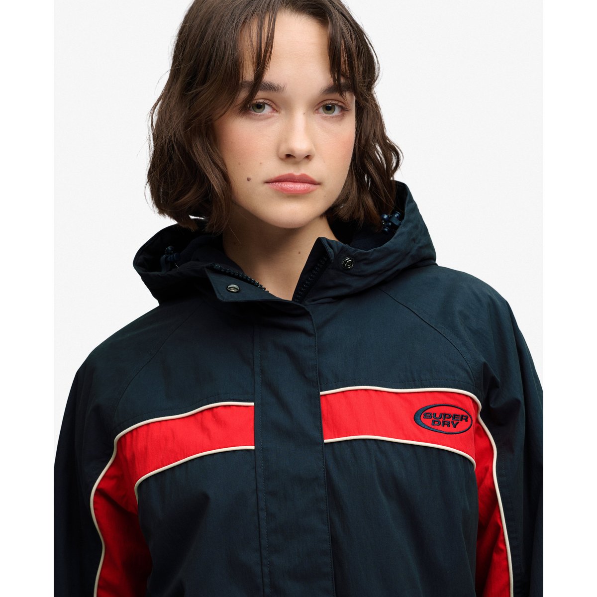 Veste Vintage à Capuche Coupe Décontractée bleu marine éclipse, SUPERDRY