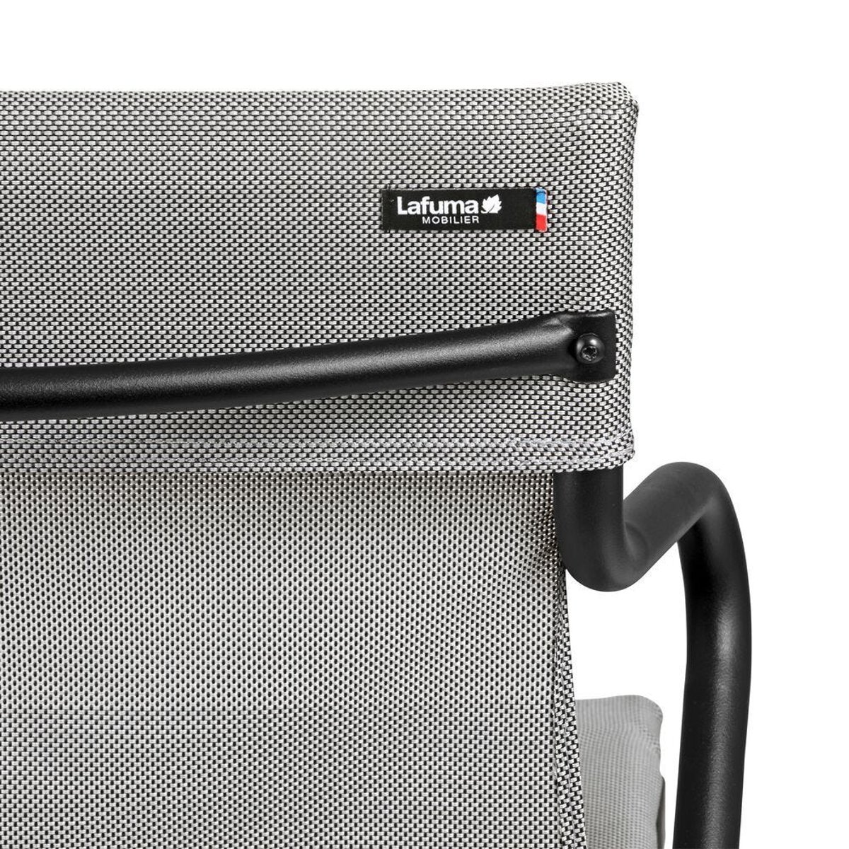 Fauteuil mi-haut assise grand confort - HORIZON MIDDLE pearl tube noir, LAFUMA MOBILIER