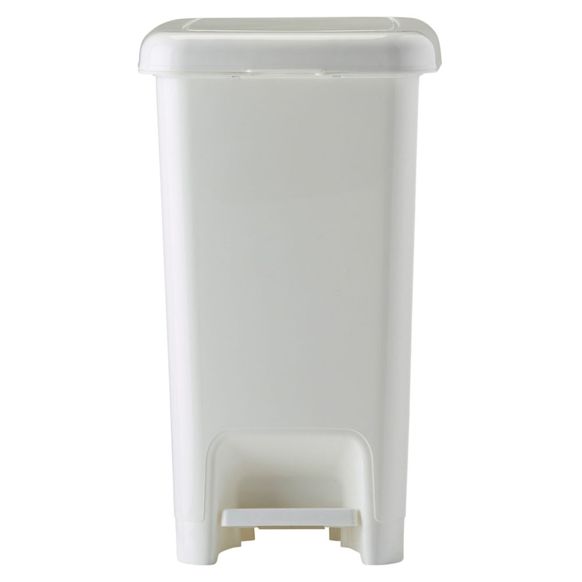 Poubelle de salle de bains à pédale 10L - CUBO plastique blanc, ROSSIGNOL