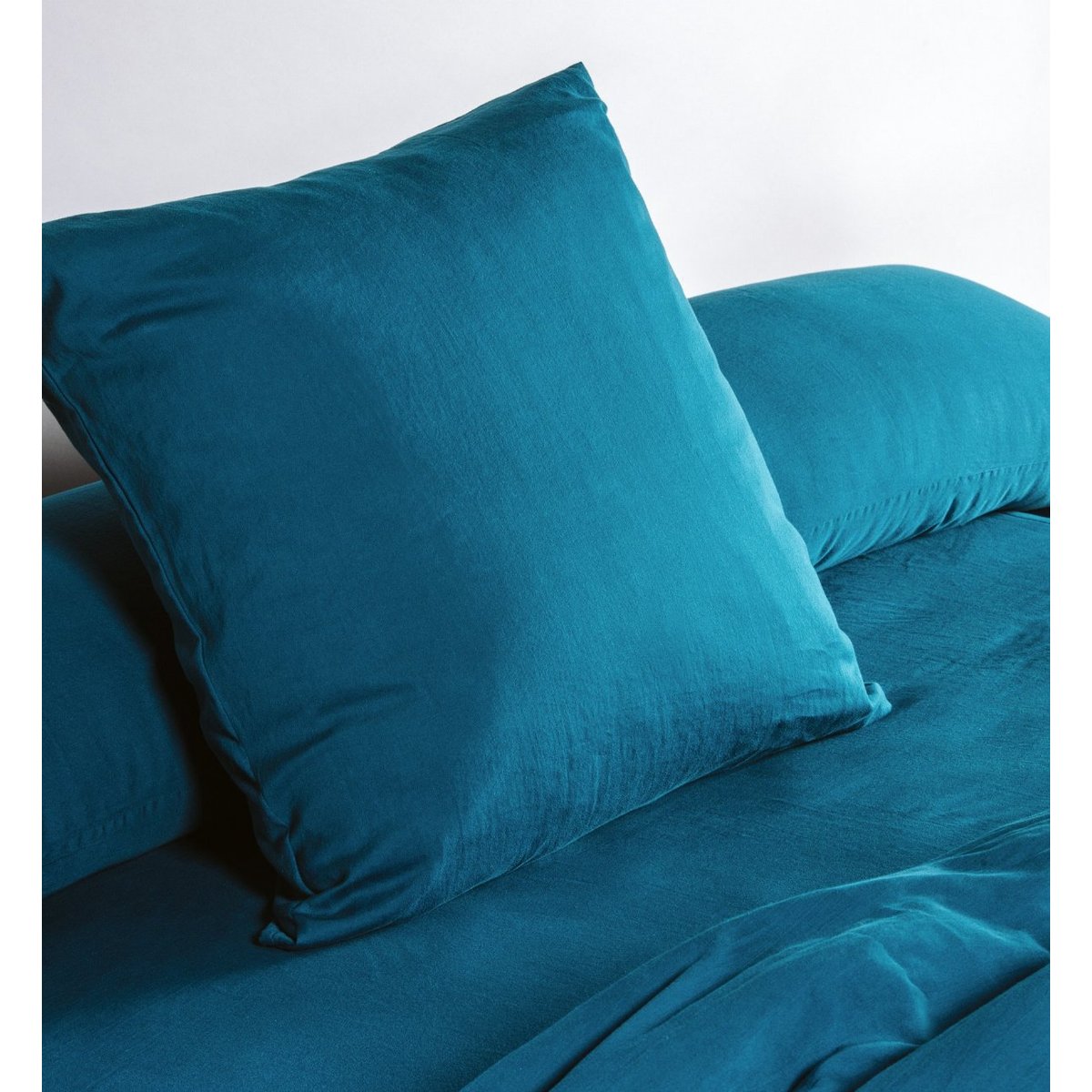 Drap housse adulte PUR COTON BIO bleu nuit, KADOLIS