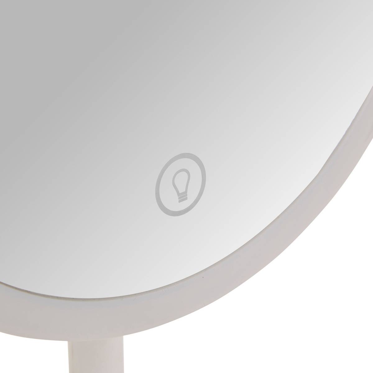 Miroir lumineux L19cm blanc blanc, 5FIVE SIMPLY SMART
