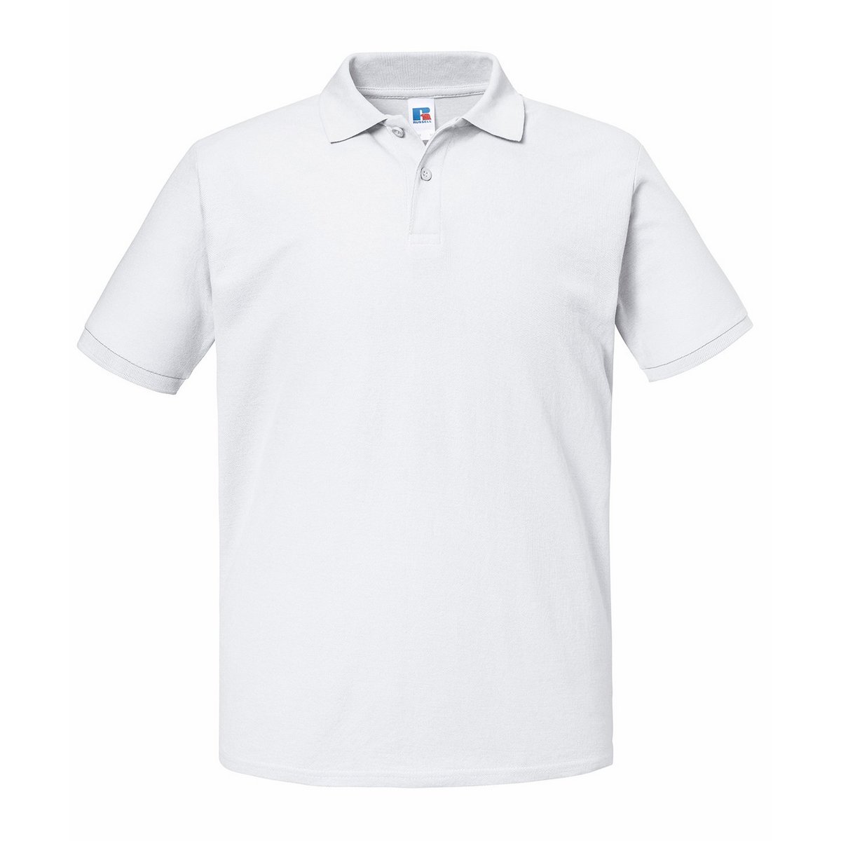 Polo uni manches courtes AUTHENTIC ECO blanc, RUSSELL