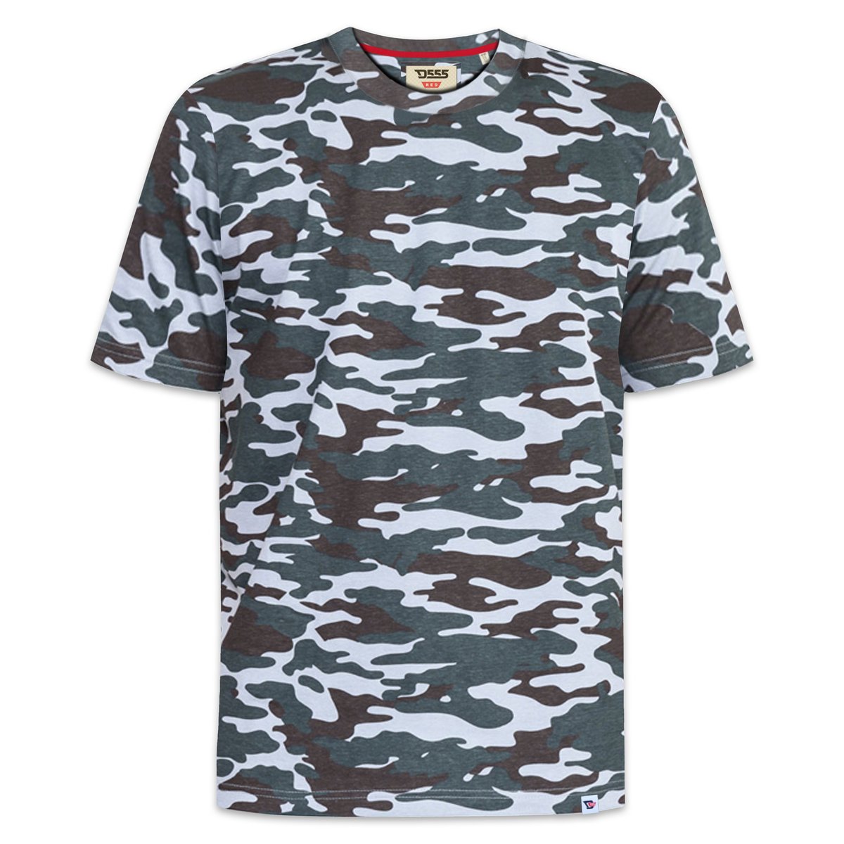T-shirt grande taille motif/style camouflage GASTON camouflage jungle, DUKE