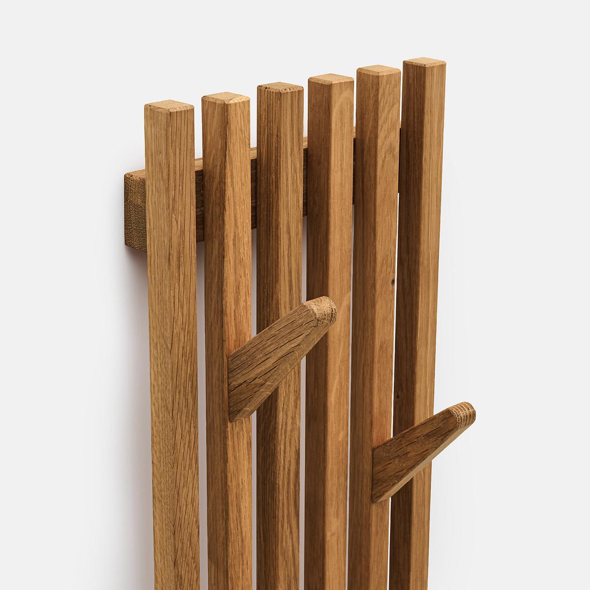 Gancho de parede, carvalho maciço, 4 ganchos, altura 60 cm, ANIES madeira escura, LA REDOUTE INTERIEURS